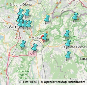 Mappa Via dei Mille, 21046 Malnate VA, Italia (4.38938)