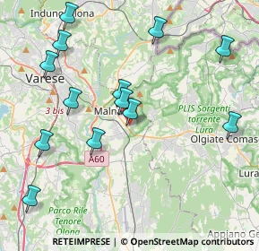 Mappa Via dei Mille, 21046 Malnate VA, Italia (4.49154)