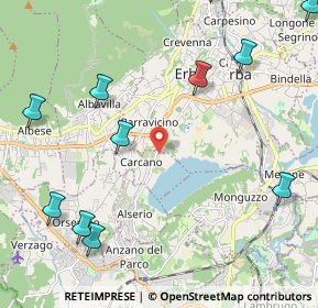 Mappa Via Casaletto Nadalino, 22031 Albavilla CO, Italia (2.86455)