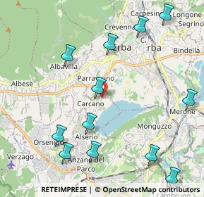 Mappa Via Casaletto Nadalino, 22031 Albavilla CO, Italia (2.5075)