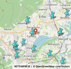 Mappa Via Casaletto Nadalino, 22031 Albavilla CO, Italia (2.58692)