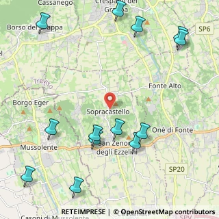 Mappa Via Castellaro, 31020 San Zenone degli Ezzelini TV, Italia (2.81846)