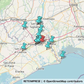 Mappa Via Camillo Benso Conte di Cavour, 30025 Fossalta di Portogruaro VE, Italia (9.60714)