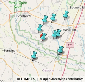 Mappa Via Antonio Gramsci, 25027 Quinzano d'Oglio BS, Italia (6.22667)
