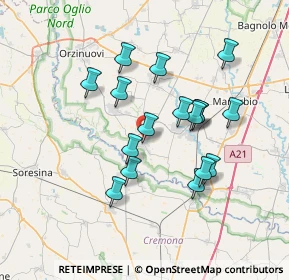 Mappa Via Antonio Gramsci, 25027 Quinzano d'Oglio BS, Italia (6.29941)
