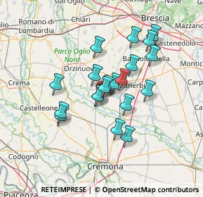 Mappa Via Antonio Gramsci, 25027 Quinzano d'Oglio BS, Italia (10.921)