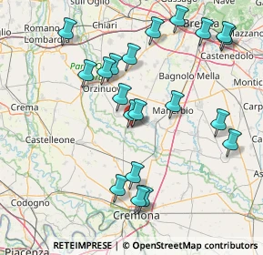 Mappa Via Antonio Gramsci, 25027 Quinzano d'Oglio BS, Italia (16.732)