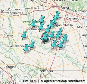 Mappa Via Antonio Gramsci, 25027 Quinzano d'Oglio BS, Italia (9.221)