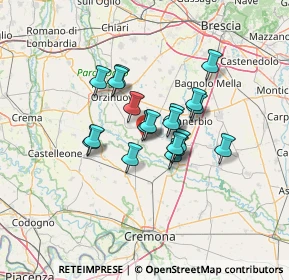 Mappa Via Antonio Gramsci, 25027 Quinzano d'Oglio BS, Italia (9.25842)