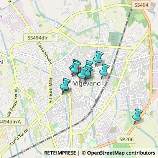 Mappa Piazza San Frascesco, 27029 Vigevano PV, Italia (0.465)