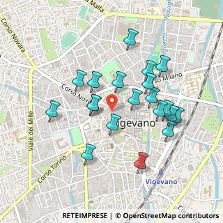 Mappa Piazza San Frascesco, 27029 Vigevano PV, Italia (0.429)