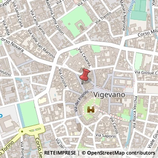 Mappa Via Simone del Pozzo, 5, 27029 Vigevano, Pavia (Lombardia)