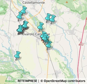 Mappa Strada del Guarasco, 10086 Rivarolo Canavese TO, Italia (3.48125)
