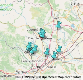 Mappa Strada del Guarasco, 10086 Rivarolo Canavese TO, Italia (10.84727)