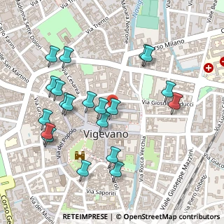 Mappa Via Cesare Battisti, 27029 Vigevano PV, Italia (0.2615)