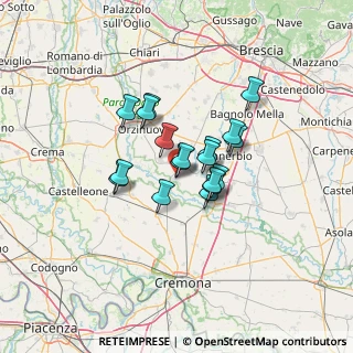 Mappa Via Montagna, 25027 Quinzano d'Oglio BS, Italia (8.84556)