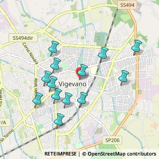 Mappa Vicolo Roveti, 27029 Vigevano PV, Italia (0.97077)