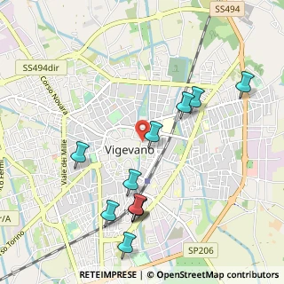 Mappa Via Pier Candido Decembrio, 27029 Vigevano PV, Italia (1.10455)