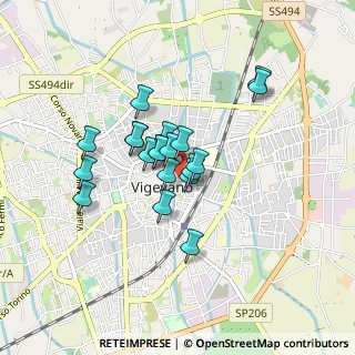 Mappa Via Pier Candido Decembrio, 27029 Vigevano PV, Italia (0.628)