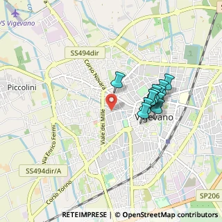 Mappa Via Caprera, 27029 Vigevano PV, Italia (0.75)