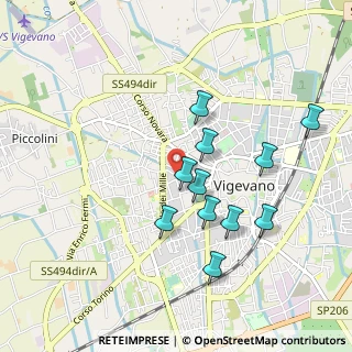 Mappa Via Caprera, 27029 Vigevano PV, Italia (0.86455)