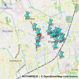 Mappa Via Caprera, 27029 Vigevano PV, Italia (0.817)