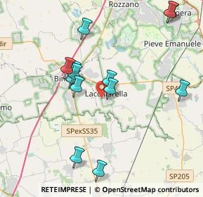 Mappa Via Spinelli, 20084 Lacchiarella MI, Italia (4.02154)