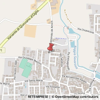 Mappa Via Edmondo de Amicis, 5, 25027 Quinzano d'Oglio, Brescia (Lombardia)