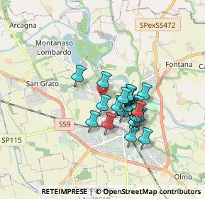 Mappa Via Alessandro Ciseri, 26900 Lodi LO, Italia (1.254)