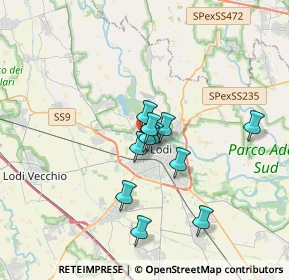 Mappa Via Alessandro Ciseri, 26900 Lodi LO, Italia (2.58455)