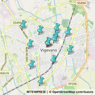 Mappa Via S. Croce, 27029 Vigevano PV, Italia (0.80538)