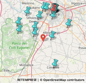 Mappa A13 Bologna - Padova, 35020 Carrara San Giorgio PD, Italia (9.3945)