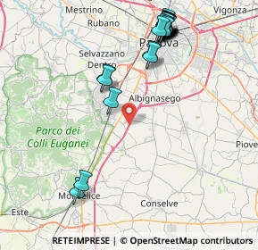 Mappa A13 Bologna - Padova, 35020 Carrara San Giorgio PD, Italia (9.4755)