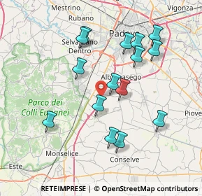 Mappa A13 Bologna - Padova, 35020 Carrara San Giorgio PD, Italia (7.23467)