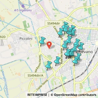 Mappa Via Capua, 27029 Vigevano PV, Italia (0.9635)