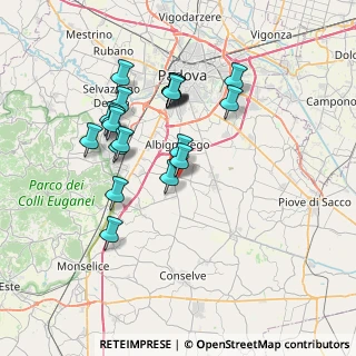 Mappa Viale delle Olimpiadi, 35020 Maserà di Padova PD, Italia (6.6855)