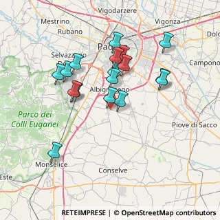 Mappa Viale delle Olimpiadi, 35020 Maserà di Padova PD, Italia (6.80529)