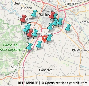 Mappa Viale delle Olimpiadi, 35020 Maserà di Padova PD, Italia (6.4)