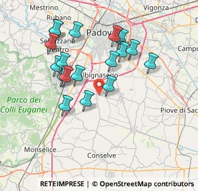 Mappa Viale delle Olimpiadi, 35020 Maserà di Padova PD, Italia (6.93889)