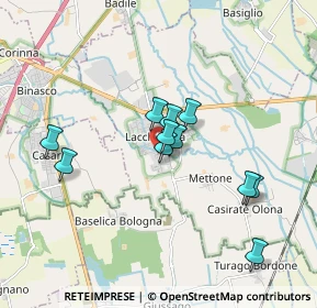 Mappa Via per Guzzafame, 20084 Lacchiarella MI, Italia (1.48091)