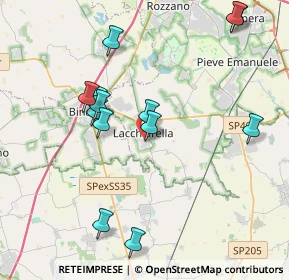 Mappa Via per Guzzafame, 20084 Lacchiarella MI, Italia (4.08538)