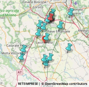 Mappa Via per Guzzafame, 20084 Lacchiarella MI, Italia (7.1)