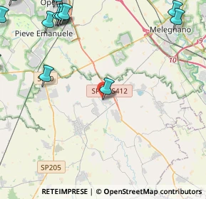Mappa Via San Quirico, 27015 Landriano PV, Italia (7.3945)