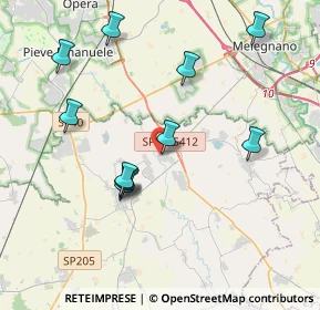 Mappa Via San Quirico, 27015 Landriano PV, Italia (3.92364)