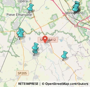 Mappa Via San Quirico, 27015 Landriano PV, Italia (5.7225)