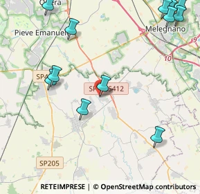 Mappa Via San Quirico, 27015 Landriano PV, Italia (5.69333)