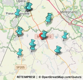 Mappa Via San Quirico, 27015 Landriano PV, Italia (4.144)
