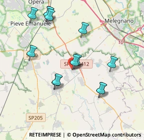 Mappa Via San Quirico, 27015 Landriano PV, Italia (3.89923)