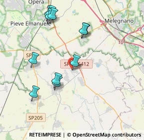 Mappa Via San Quirico, 27015 Landriano PV, Italia (4.13909)