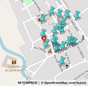 Mappa Via San Quirico, 27015 Landriano PV, Italia (0.111)